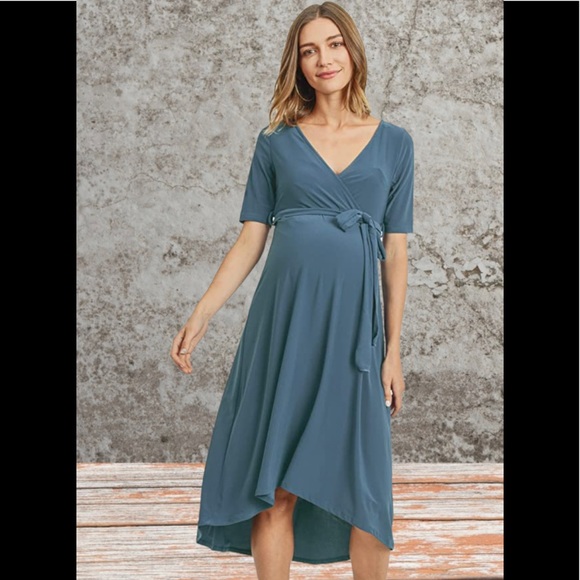 Dresses & Skirts - Hello Miz Wrap Maternity Dress